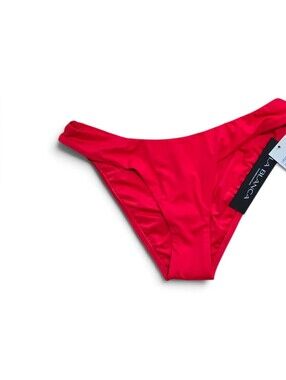 NWT- La Blanca Red Bikini Bottom - Sleek High-Cut Swim Brief - Size 10
